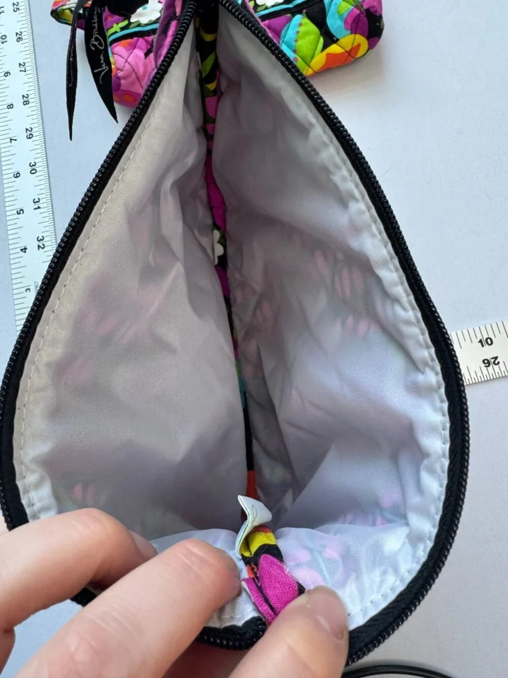 Vera Bradley Va Va Bloom Set of 3 Zip Pouches Cosmetic Bags